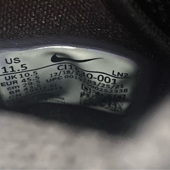 Nike Alpha Menace Elite Detachable CI1530-001 Black Football Cleats Men’s Sz - Picture 12 of 12